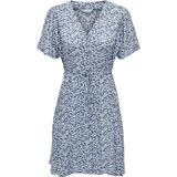 ONLY - ONLEVIDA S/S Jurk - Provinciaal Blauw - Materiaal: Woven