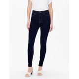 Only Jeans Onliconic Hw Sk Long Ank Dnm Noos 15247810 Dark Blue Denim Dames
