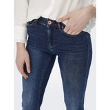 Only - Tai021 Flared Jeans - Dark Blue - Denim - Regular Waist