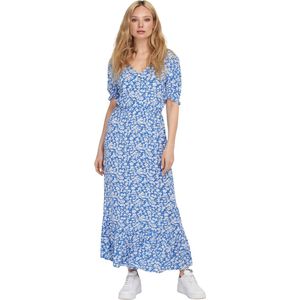 ONLY Gebloemde Maxi Jurk ONLCHIANTI Blauw/Wit