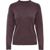 Pullover - Rose Brown - W. Melange - Ronde Hals - Lange Mouwen