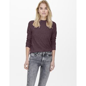 Pullover - Rose Brown - W. Melange - Ronde Hals - Lange Mouwen