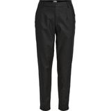OBJECT Coated Loose Fit Broek OBJBELLE Zwart