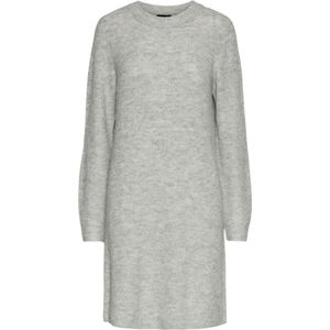 PIECES Dames Pcellen Ls O-Neck Knit Dress Noos Bc Jurk, lichtgrijs gem., L