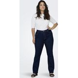 ONLY CARMAKOMA CARSALLY HW Flared Jeans - Dark Blue - Denim