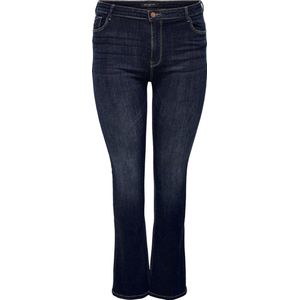 ONLY CARMAKOMA CARSALLY HW Flared Jeans - Dark Blue - Denim