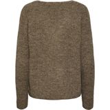 pieces V-Ausschnitt-Pullover "PCELLEN LS V-NECK KNIT NOOS BC", mit Wolle