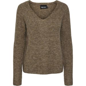 Pieces - Pcellen Ls v-Neck Knit Noos Bc - Dames - Gebreide Truien