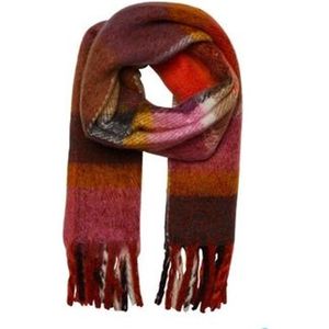 Pieces Alina Long Scarf Rose Violet MULTICOLOR One Size
