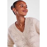 Pieces - BIBBI - Gebreide Pullover - Mêlee - Regular Fit - Herfstmotief