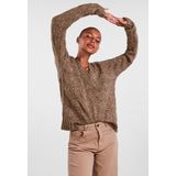 Pieces Trui Pcbibbi Ls V-neck Knit Noos Bc 17126613 Fossil Dames