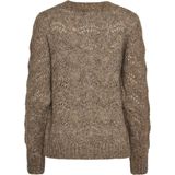 Pieces Trui Pcbibbi Ls V-neck Knit Noos Bc 17126613 Fossil Dames