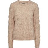 Pieces - Bibbi - Gebreide Trui - Groen - Zacht Handgevoel