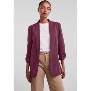 Pieces - Blouseblazer PCBOSELLA - Blazer - Grape Wine - Plooidetail op Mouw