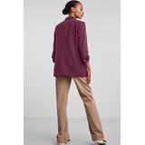 Pieces - Blouseblazer PCBOSELLA - Blazer - Grape Wine - Plooidetail op Mouw