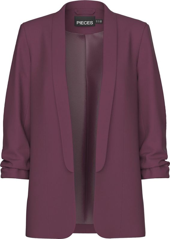 Pieces - Blouseblazer PCBOSELLA - Blazer - Grape Wine - Plooidetail op Mouw