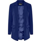 Only - Bozzy - Lange Damesblazer - Effen - Loose Fit - Reverskraag - Klepzakken