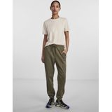 Pieces - Loungewear Broek - Grijs - Katoen/Polyester - Elastische Band