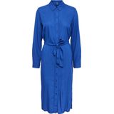 Pieces - Cammie - Midi-jurk - Gestreepte Manchetten - 100% Viscose Lenzing™ Ecovero™