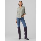 VERO MODA Vmbumpy L/S Shirt New Wvn Noos Damesshirt met lange mouwen (1 stuk), Laurel Wreath