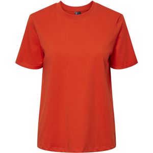 Pieces - Pcria Ss Fold Up Solid Tee Noos Bc - Dames - t-Shirts