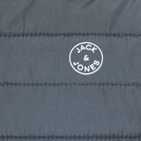 JACK & JONES Multi-quilted heren Gewatteerde jas, Grijs Melange /Detail: set-in mouwen, XXL