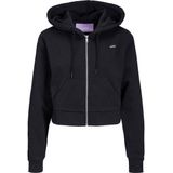 JJXX Jxabbie Reg Ls Every Zip Hood SWT Noos Hoodie voor dames, Black 1, XS