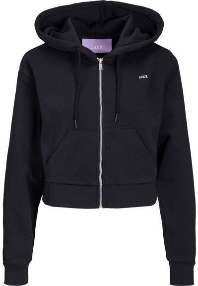 JJXX Jxabbie Reg Ls Every Zip Hood SWT Noos Hoodie voor dames, Black 1, XS