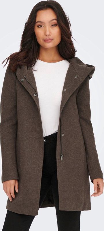 Only - ONLSEDONA LIGHT COAT - Tussenjack - Hot Fudge - Met Capuchon