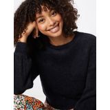 ONLY - Piumo - Trui - Zwart - Losse Pasvorm - Lange Mouw