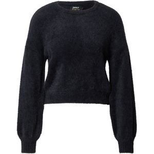 ONLY - Piumo - Trui - Zwart - Losse Pasvorm - Lange Mouw