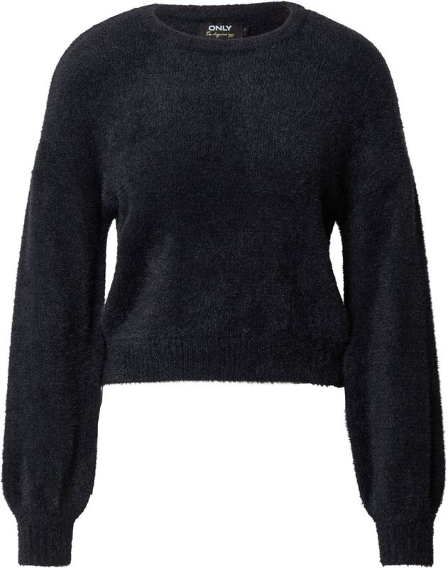 ONLY - Piumo - Trui - Zwart - Losse Pasvorm - Lange Mouw