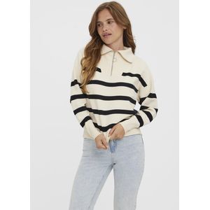 Vmsaba - Gebreide Pullover - Hoge Hals - Lange Mouwen - Rits Detail