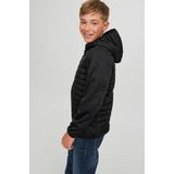 JACK & JONES JUNIOR Gewatteerde Tussenjas JJEMULTI met Logo Zwart