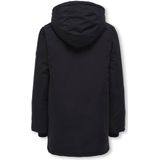 Parka - Zwart - 100% Polyester - Regular Fit Met Aantrekkoord