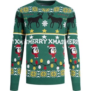 Jack & Jones - Jorhoho Knit - Sweater - Groen - 100% Katoen