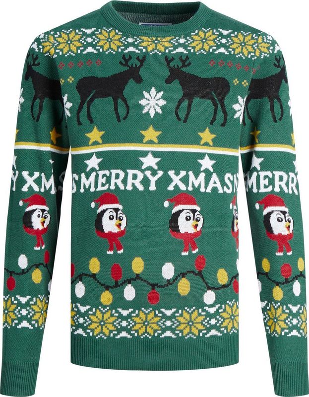 Jack & Jones - Jorhoho Knit - Sweater - Groen - 100% Katoen