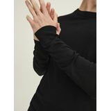 JACK & JONES Mark merino knit crew neck slim fit - heren pullover wol met O-hals - zwart