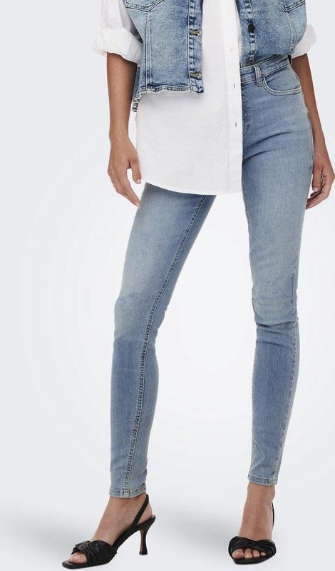 Jdy - Jdyblume Mid Waist Sk Dest. Lb Dnm Noos - Dames - Jeans