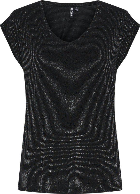 Pieces - Pcbillo Tee Lurex Stripes Noos Bc - Dames - t-Shirts