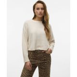 VERO MODA - Vmdoffy Ls O-Neck Boxy Blouse Noos Ptt - Gebreide Trui - Birch