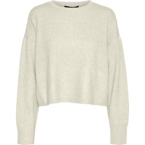 VERO MODA - Vmdoffy Ls O-Neck Boxy Blouse Noos Ptt - Gebreide Trui - Birch