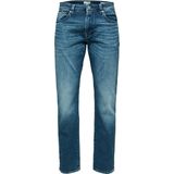 SELECTED HOMME Heren Jeans SLH196-STRAIGHTSCOTT 31601 -Straight Fit Medium Blue, Medium Blue Denim 16087781, 30W x 32L