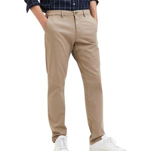 SELECTED HOMME - New Miles Flex Pant - Chino Broek - Greige - 91% Biologisch Katoen