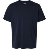 SELECTED HOMME - SLHASPEN SS O-NECK TEE NOOS - Shirt - Navy blazer - Korte Mouwen