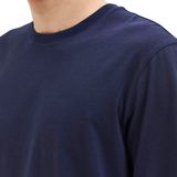 SELECTED HOMME - SLHASPEN SS O-NECK TEE NOOS - Shirt - Navy blazer - Korte Mouwen