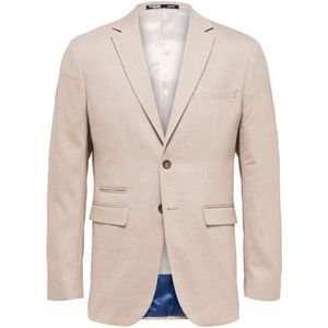 Selected - Neil Slim Fit Blazer - Blazer - Groen - 52% Polyester - 31% Wol - 14% Viscose - 3% Elastaan