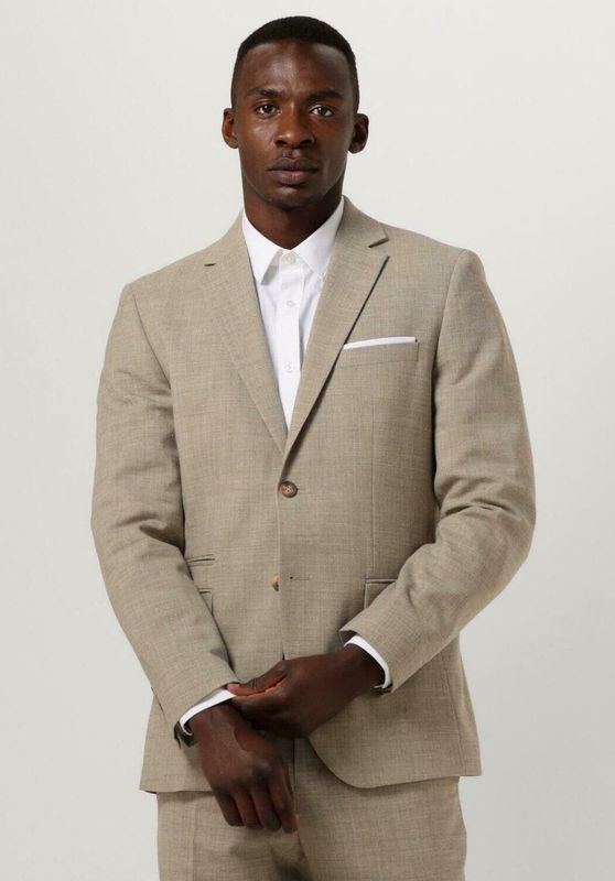 SELECTED HOMME Blazer - Sable - 54% Polyester 24% Wol 20% Lin 2% Elasthaan