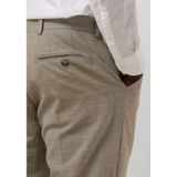 Selected - Herenbroek - Beige - Linnen/Wol - Nauwsluitende Pasvorm