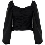 Pieces - Malysia - Blouse - Lange Mouwen - Vierkante Hals - Regular Fit